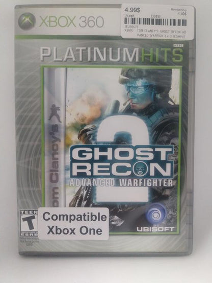 TOM CLANCY'S GHOST RECON ADVANCED WARFIGHTER 2 PLATINUM HITS (COMPLETE IN BOX) (usagé)
