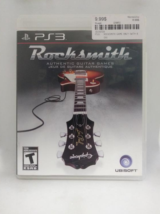 ROCKSMITH GAME ONLY (WITH BOX)