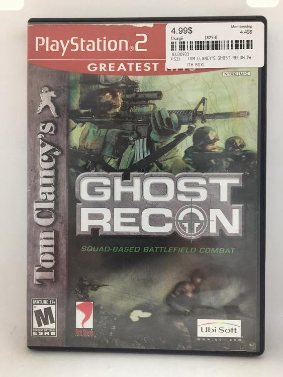 TOM CLANCY'S GHOST RECON GREATEST HITS (WITH BOX)