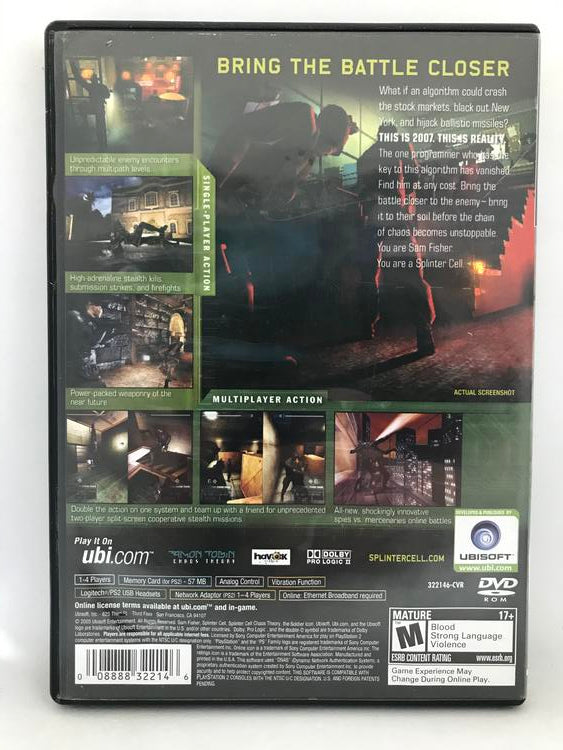 TOM CLANCY'S SPLINTER CELL CHAOS THEORY (WITH BOX)