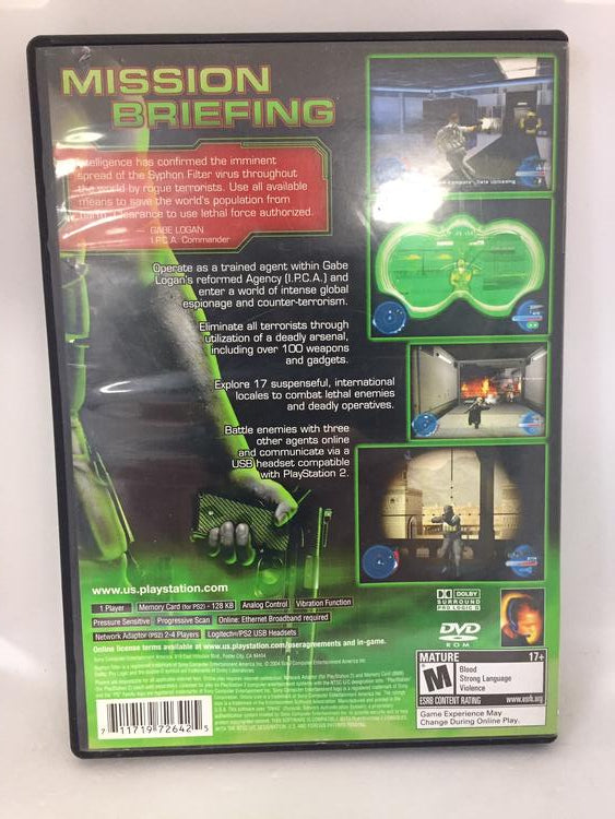 SYPHON FILTER OMEGA STRAIN (WITH BOX)