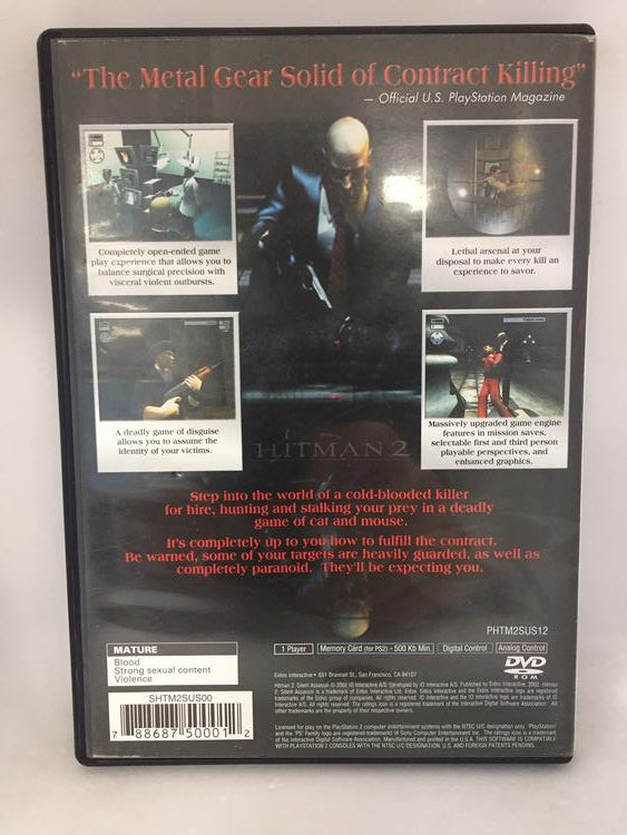 HITMAN 2 SILENT ASSASSIN (WITH BOX) (usagé)