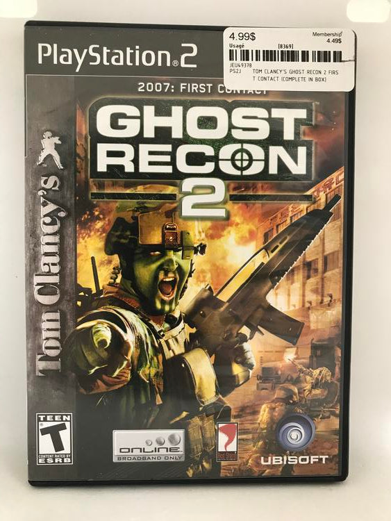 TOM CLANCY'S GHOST RECON 2 FIRST CONTACT (COMPLETE IN BOX)