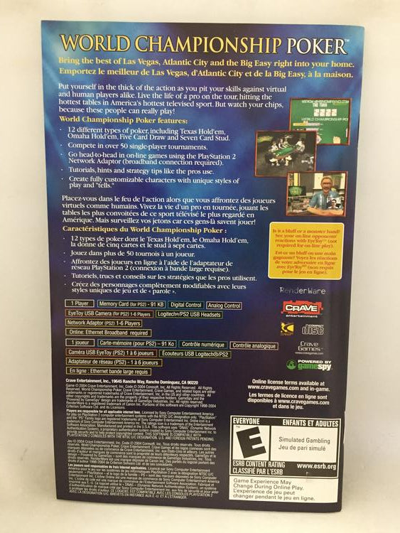 WORLD CHAMPIONSHIP POKER GREATEST HITS (COMPLETE IN BOX)