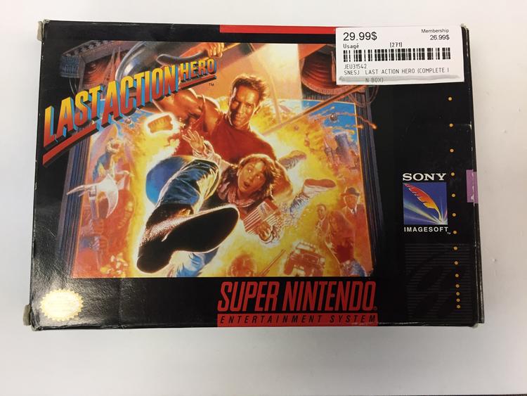 LAST ACTION HERO (COMPLETE IN BOX) (usagé)