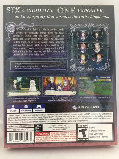 RE: ZERO THE PROPHECY OF THRONES