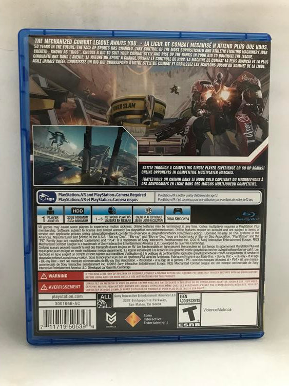 RIGS MECHANIZED COMBAT LEAGUE