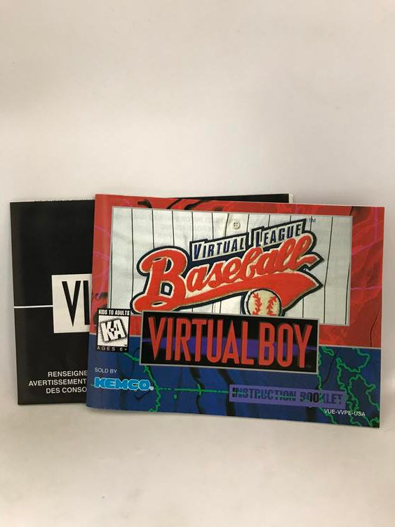VIRTUAL BOY VIRTUAL LEAGUE BASEBALL (COMPLETE IN BOX)