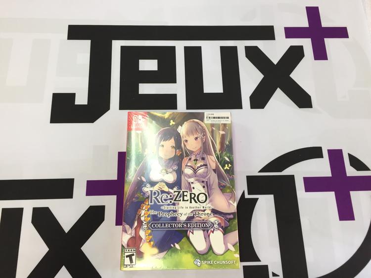 RE:ZERO THE PROPHECY OF THRONES COLLECTORS EDITION (usagé)