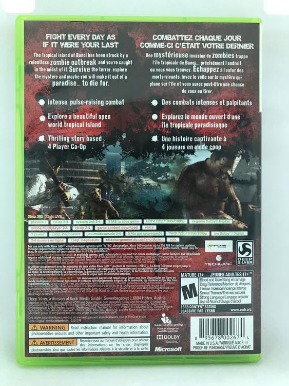 DEAD ISLAND SPECIAL EDITION (COMPLETE IN BOX)