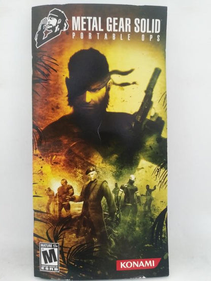 METAL GEAR SOLID PORTABLE OPS (COMPLETE IN BOX) (usagé)