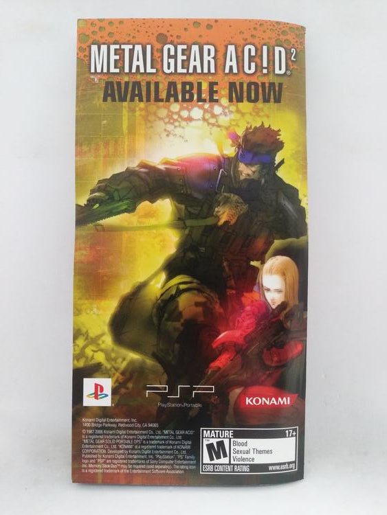 METAL GEAR SOLID PORTABLE OPS (COMPLETE IN BOX) (usagé)
