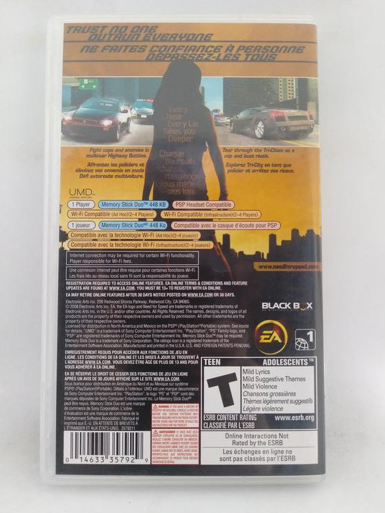 NEED FOR SPEED UNDERCOVER (COMPLETE IN BOX) (usagé)