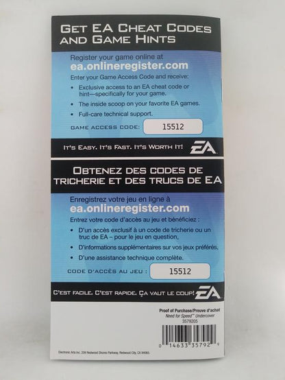 NEED FOR SPEED UNDERCOVER (COMPLETE IN BOX) (usagé)