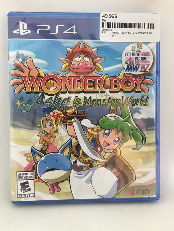 WONDER BOY ASHA IN MONSTER WORLD