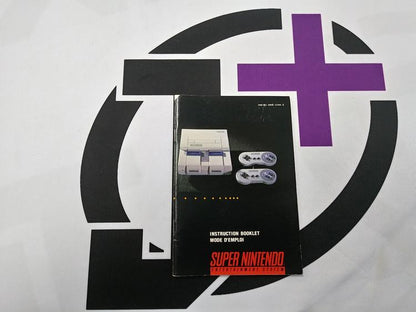 SNES SUPER NINTENDO SYSTEM INSTRUCTION BOOKLET BILINGUAL (usagé)