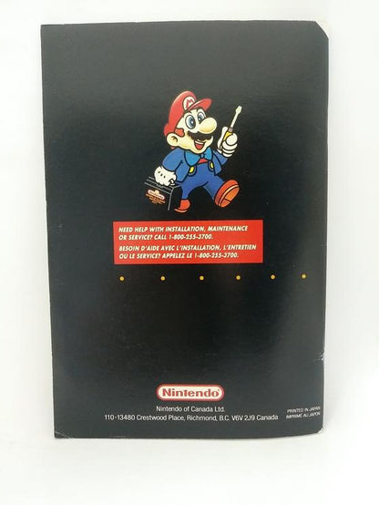 SNES SUPER NINTENDO SYSTEM INSTRUCTION BOOKLET BILINGUAL (usagé)