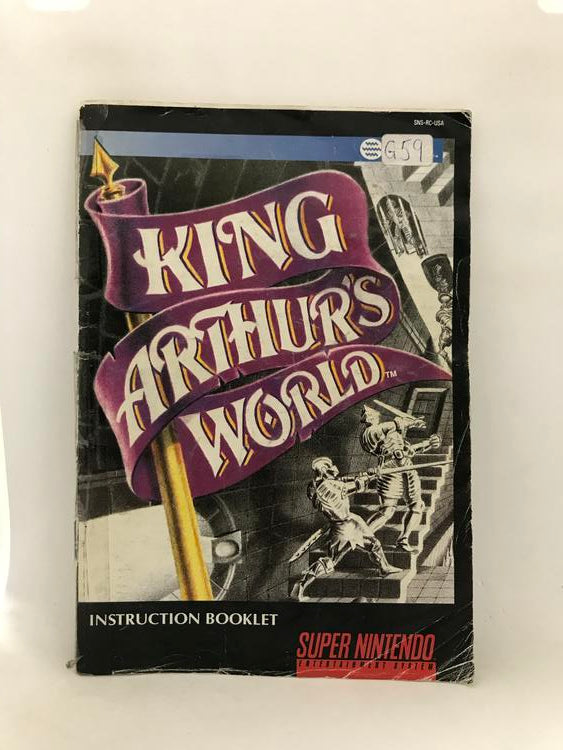 SNES KING ARTHUR'S WORLD INSTRUCTION BOOKLET ENGLISH