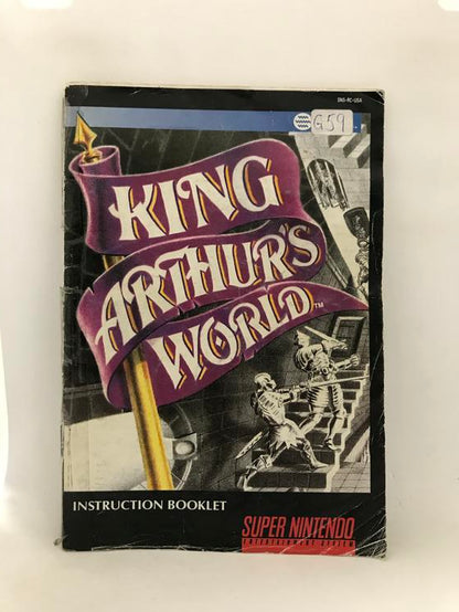 SNES KING ARTHUR'S WORLD INSTRUCTION BOOKLET ENGLISH