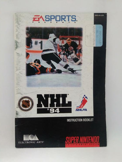 SNES NHL 94 INSTRUCTION BOOKLET ENGLISH (usagé)