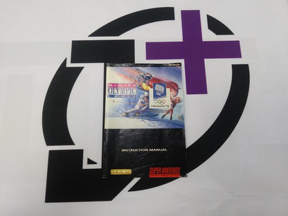 SNES WINTER OLYMPIC GAMES INSTRUCTION BOOKLET ENGLISH (usagé)