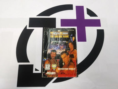 SNES WWF WRESTLEMANIA THE ARCADE GAME INSTRUCTION BOOKLET ENGLISH