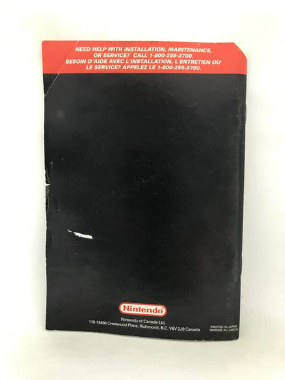 SNES STUNT RACE FX INSTRUCTION BOOKLET BILINGUAL