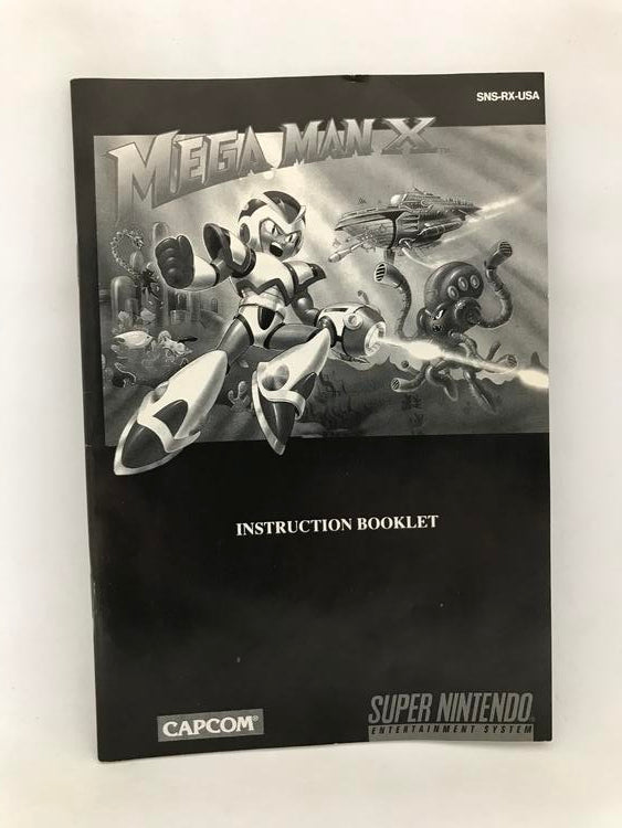 SNES MEGA MAN X INSTRUCTION BOOKLET ENGLISH
