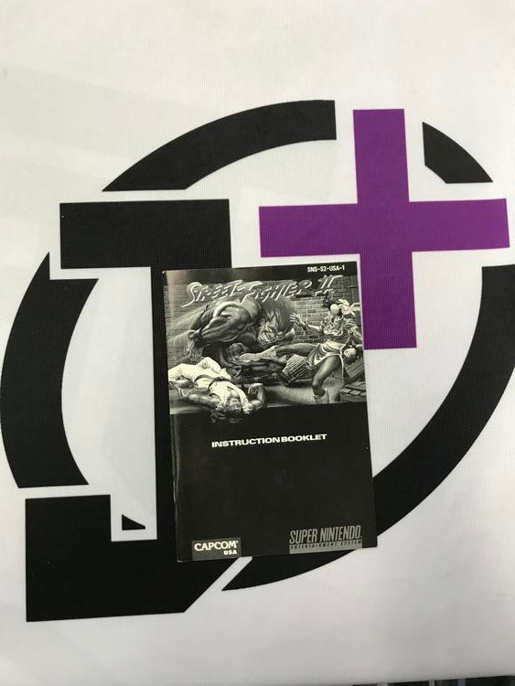 SNES STREET FIGHTER II INSTRUCTION BOOKLET ENGLISH