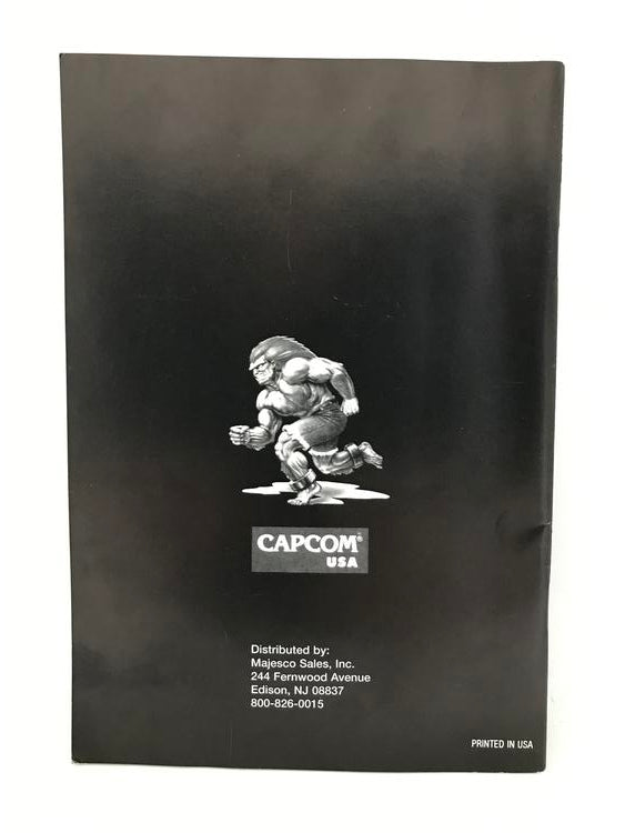 SNES STREET FIGHTER II INSTRUCTION BOOKLET ENGLISH