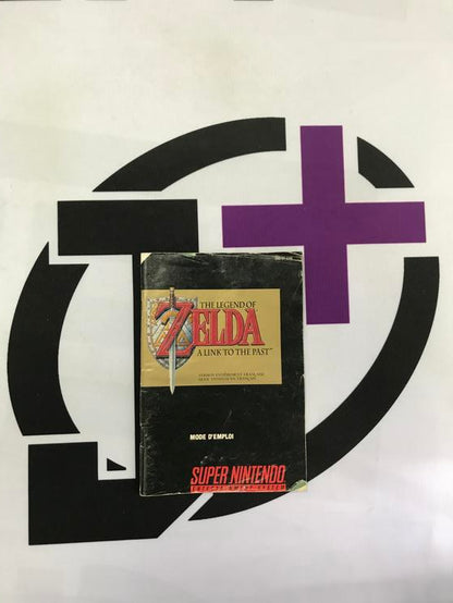 SNES THE LEGEND OF ZELDA A LINK TO THE PAST INSTRUCTION BOOKLET FRENCH (usagé)