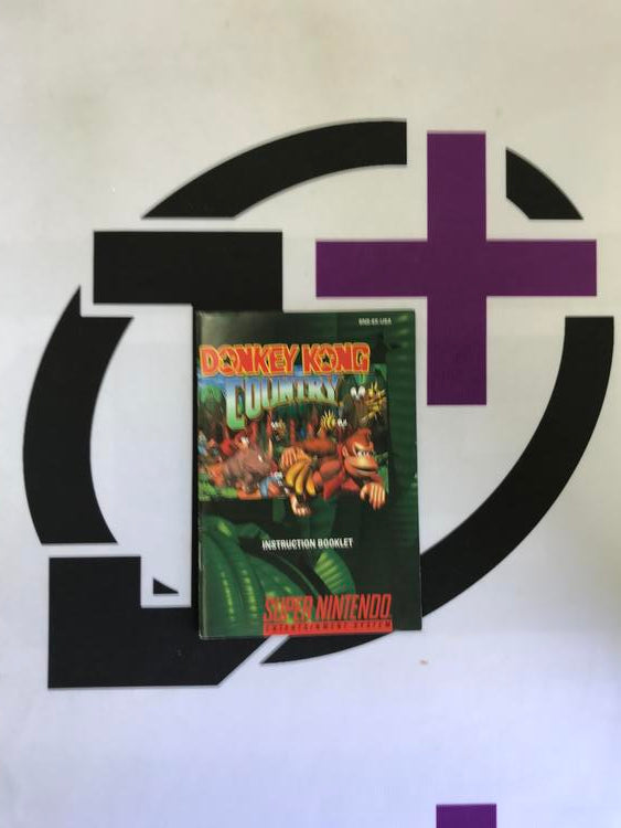 SNES DONKEY KONG COUNTRY INSTRUCTION BOOKLET ENGLISH