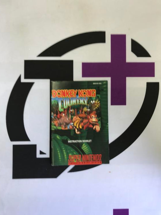 SNES DONKEY KONG COUNTRY INSTRUCTION BOOKLET ENGLISH (usagé)