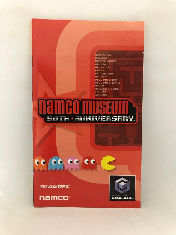 NGC NAMCO MUSEUM 50TH ANNIVERSARY INSTRUCTION BOOKLET ENGLISH