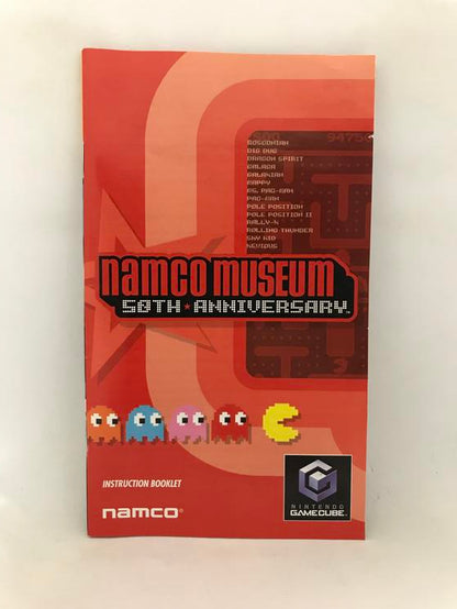 NGC NAMCO MUSEUM 50TH ANNIVERSARY INSTRUCTION BOOKLET ENGLISH