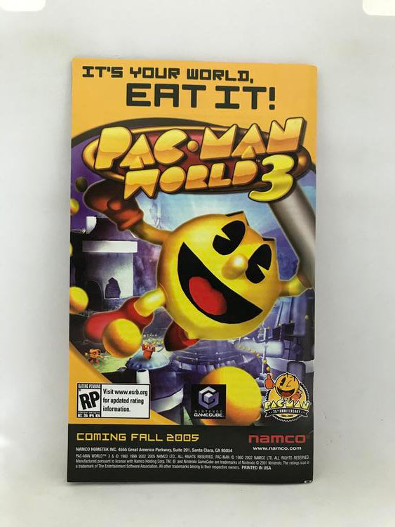 NGC NAMCO MUSEUM 50TH ANNIVERSARY INSTRUCTION BOOKLET ENGLISH
