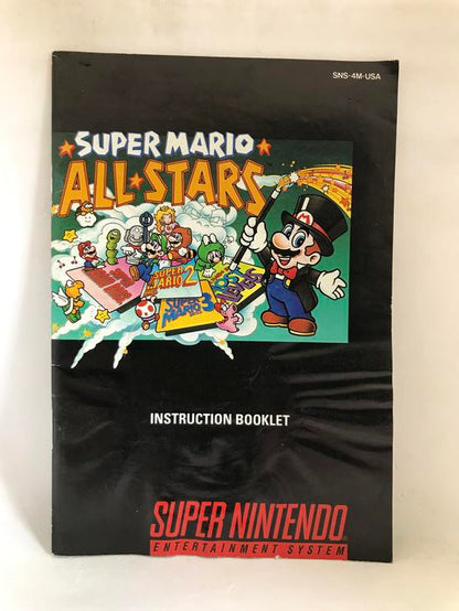 SNES SUPER MARIO ALL-STARS INSTRUCTION BOOKLET ENGLISH (usagé)
