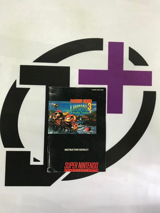 SNES DONKEY KONG COUNTRY 3 INSTRUCTION BOOKLET ENGLISH