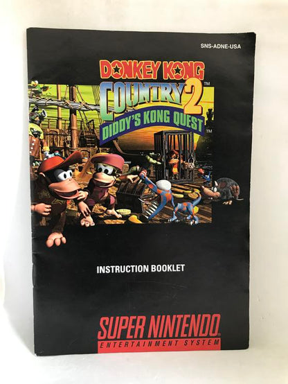 SNES DONKEY KONG COUNTRY 2 INSTRUCTION BOOKLET ENGLISH