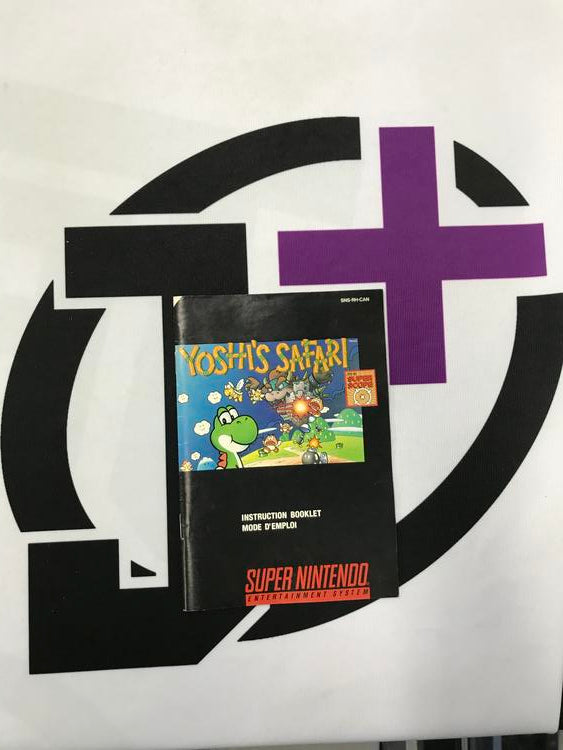 SNES YOSHI'S SAFARI INSTRUCTION BOOKLET BILINGUAL (usagé)