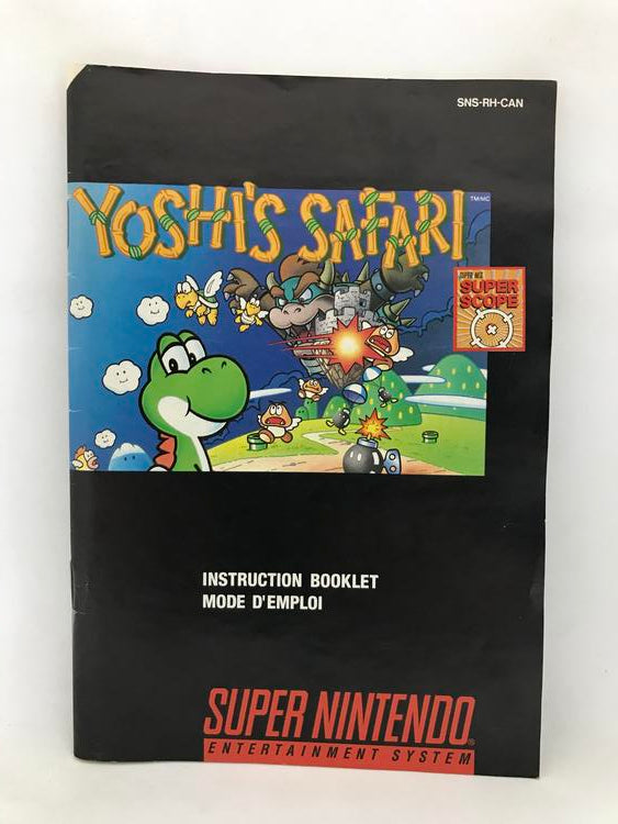 SNES YOSHI'S SAFARI INSTRUCTION BOOKLET BILINGUAL (usagé)