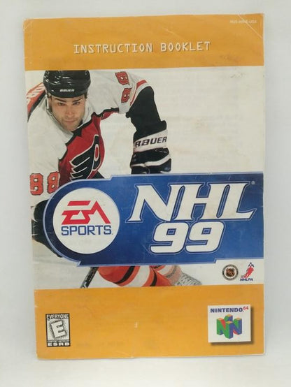 N64 NHL 99 INSTRUCTION BOOKLET ENGLISH