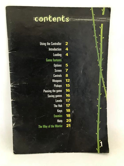 N64 TUROK DINOSAUR HUNTER INSTRUCTION BOOKLET ENGLISH (usagé)