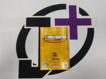 N64 F-1 WORLD GRAND PRIX INSTRUCTION BOOKLET ENGLISH