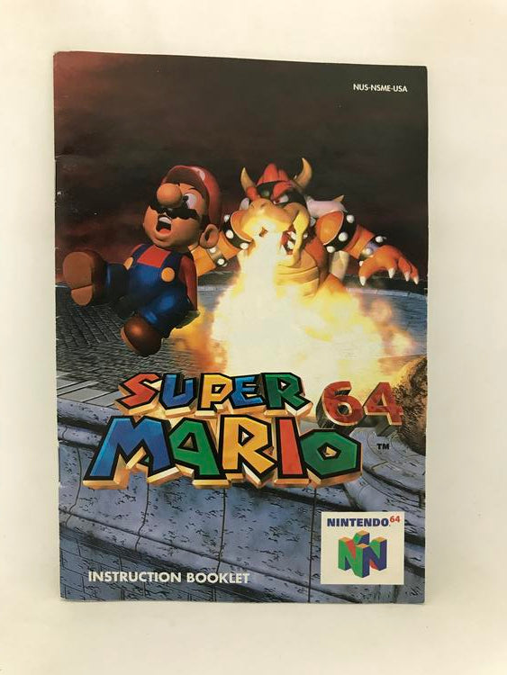 N64 SUPER MARIO 64 INSTRUCTION BOOKLET ENGLISH