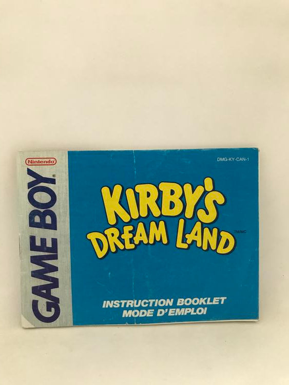 GB KIRBY'S DREAM LAND BOOKLET BILINGUAL