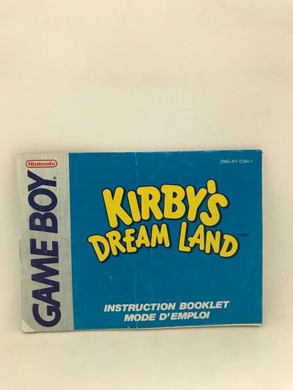 GB KIRBY'S DREAM LAND BOOKLET BILINGUAL