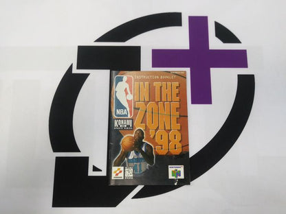 N64 NBA IN THE ZONE '98 INSTRUCTION BOOKLET ENGLISH