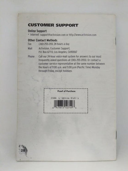 N64 A BUG'S LIFE INSTRUCTION BOOKLET ENGLISH