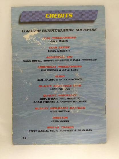 N64 HYDRO THUNDER INSTRUCTION BOOKLET ENGLISH (usagé)